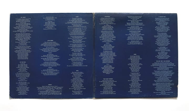 Joni Mitchell 01 Blue (the song)